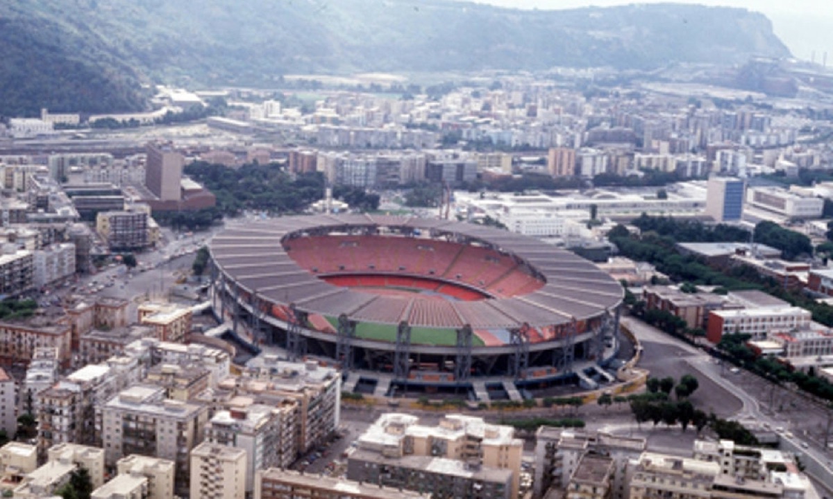 The Stadio Diego Armando Maradona in Fuorigrotta